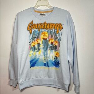 NWT Adult Goosebumps Sloppy The Dummy Lime Green Crewneck Sweatshirt Size XS